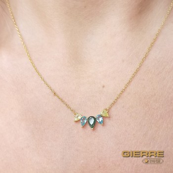 Plac gold green zircon